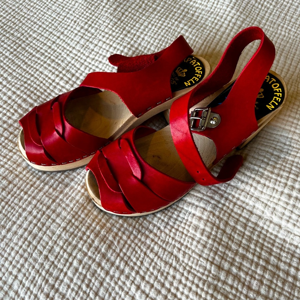 Swedish Torpatoffeln Clog Sandals - 35
